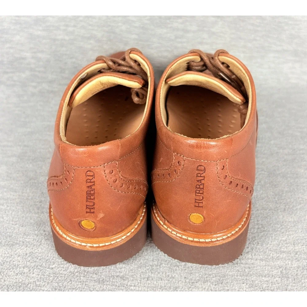 Samuel Hubbard Tipping Point Shoes Mens 8 M Brown Leather Wingtip Baroque